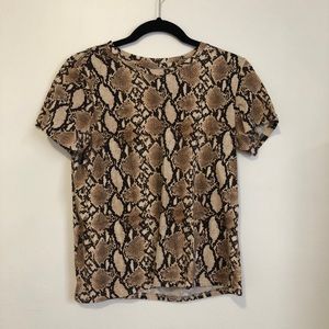 Bershka snakeskin shirt